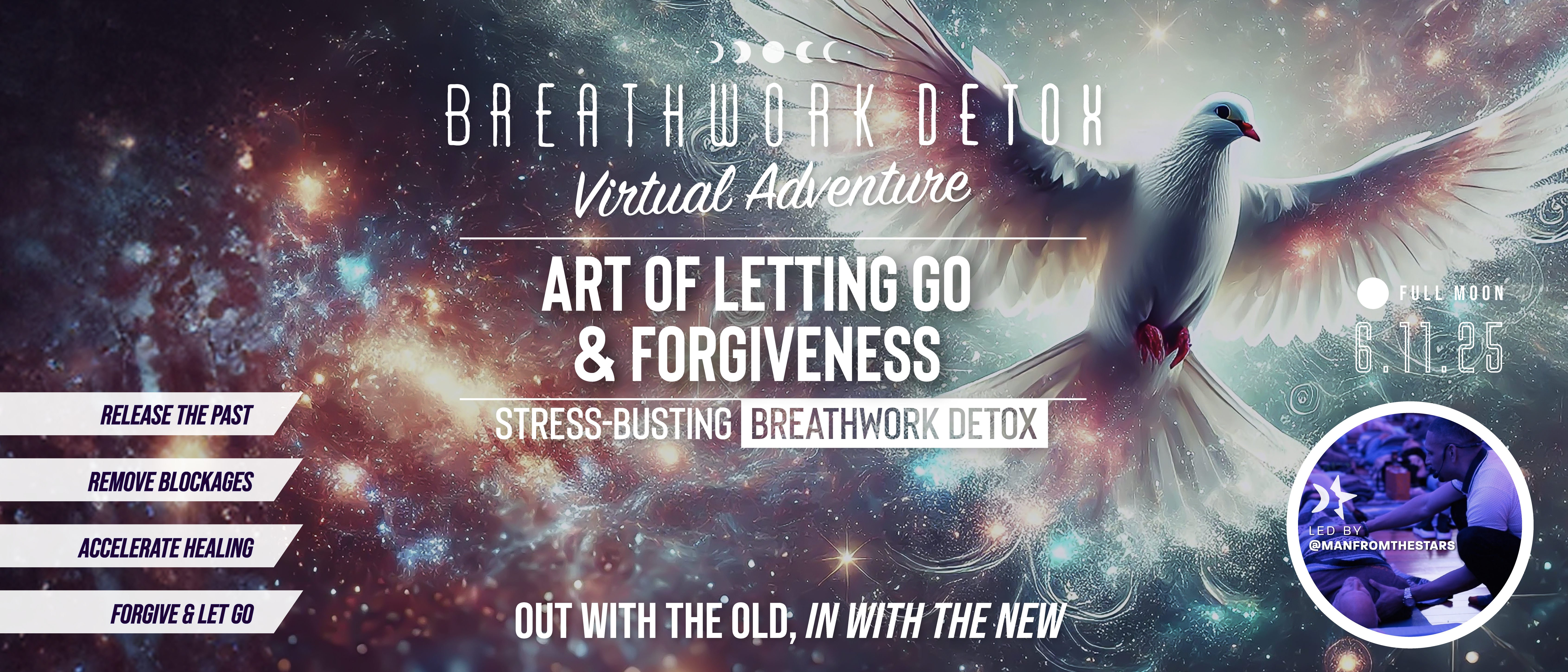 Breathwork Detox Live Event | June 11, 2025 - Virtual