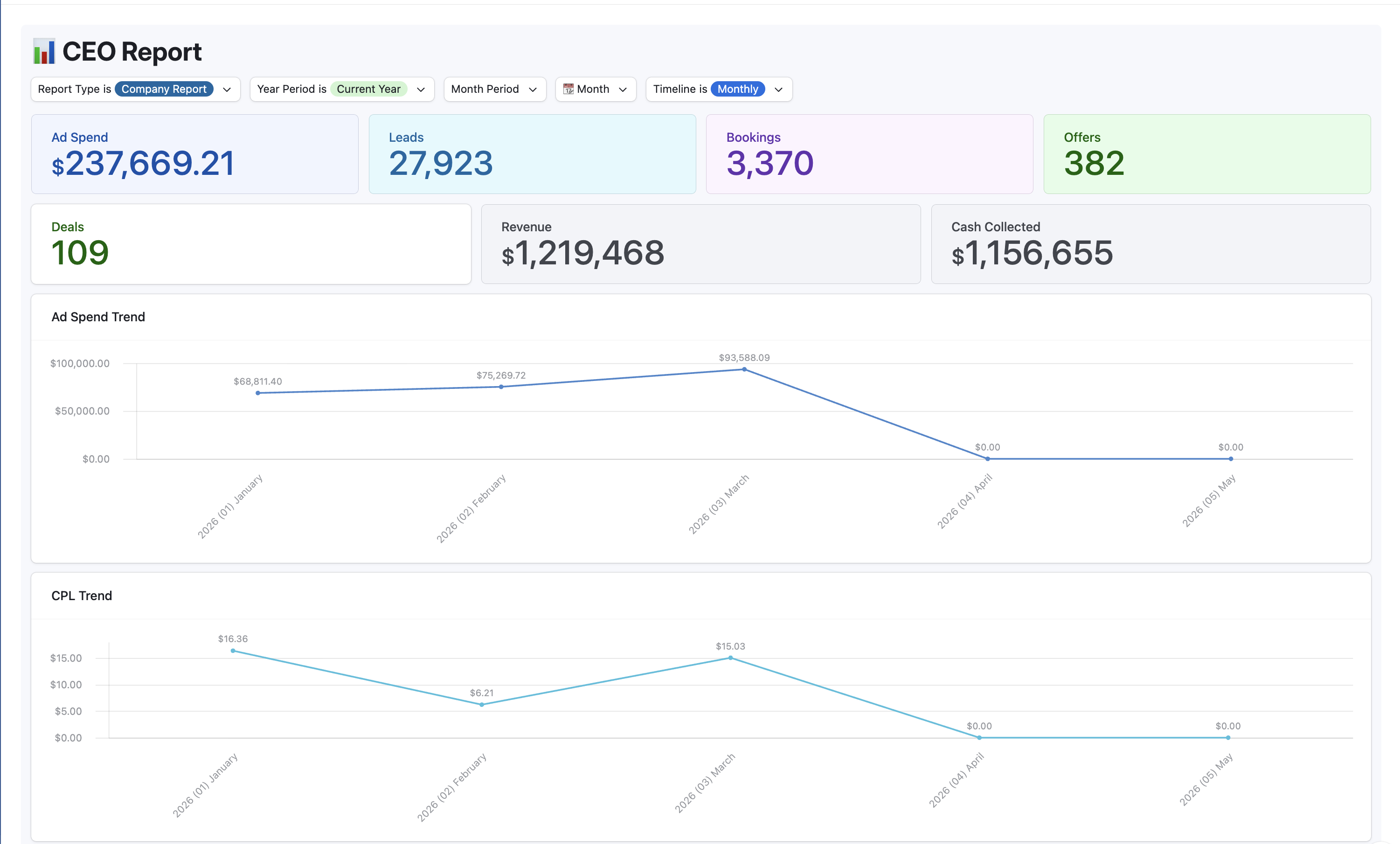 CEO Performance Report