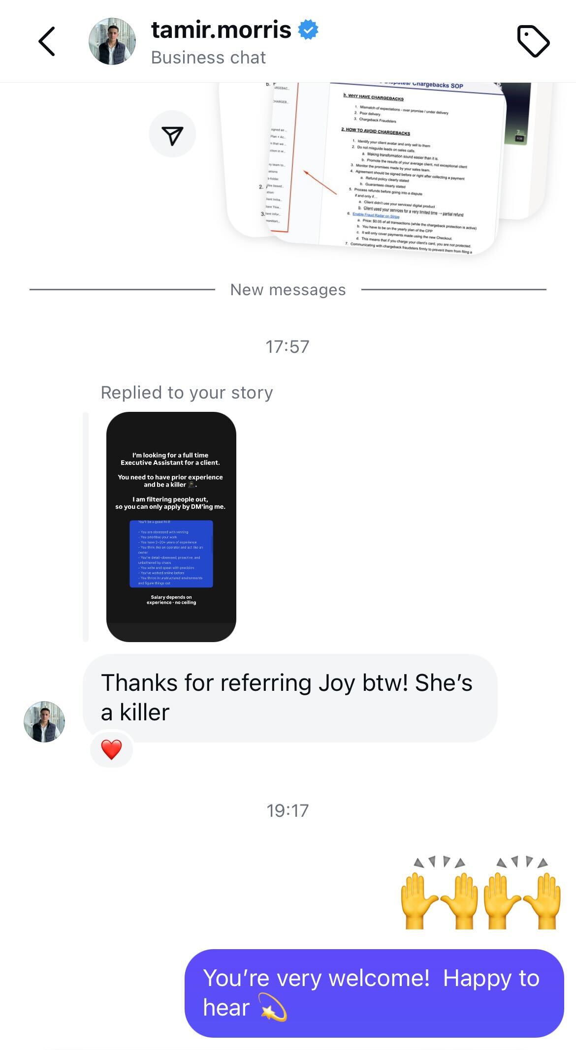 Client win