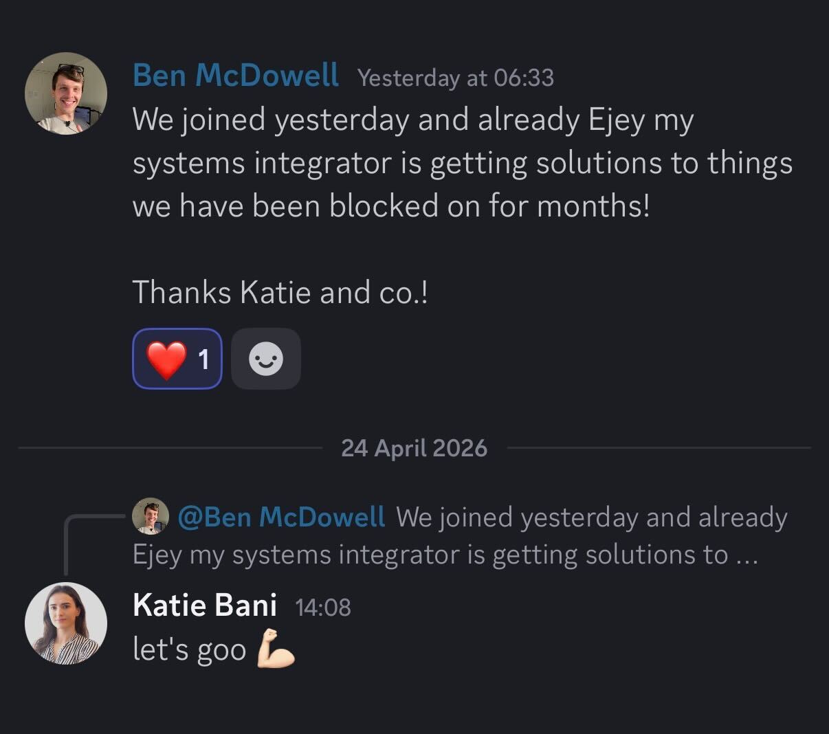 Client win
