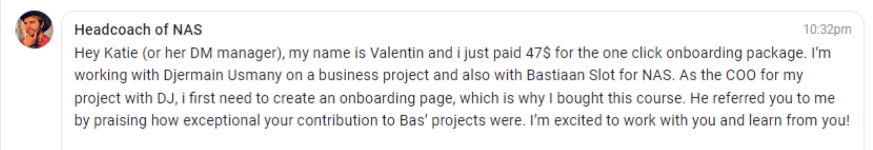 Client win