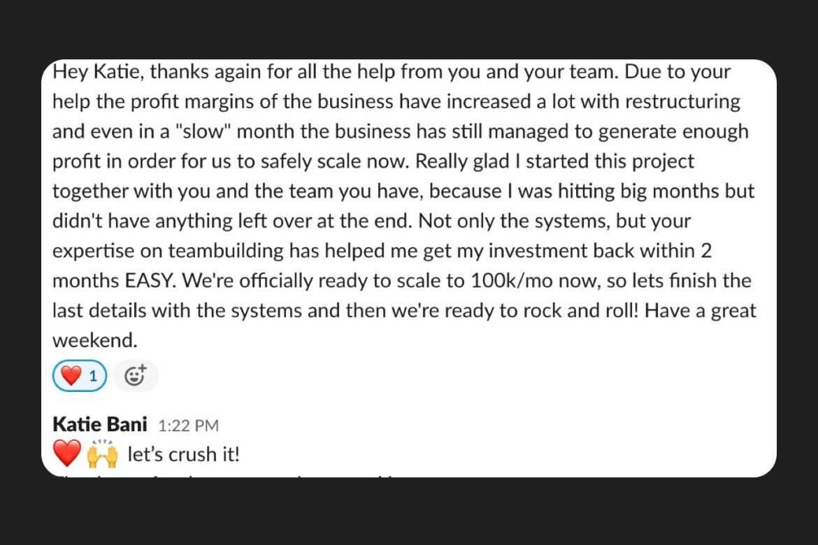Client win