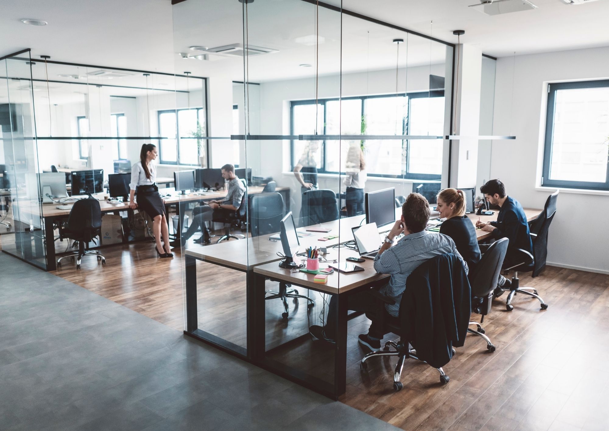 Commercial office space in New York City prepared for a network cabling relocation