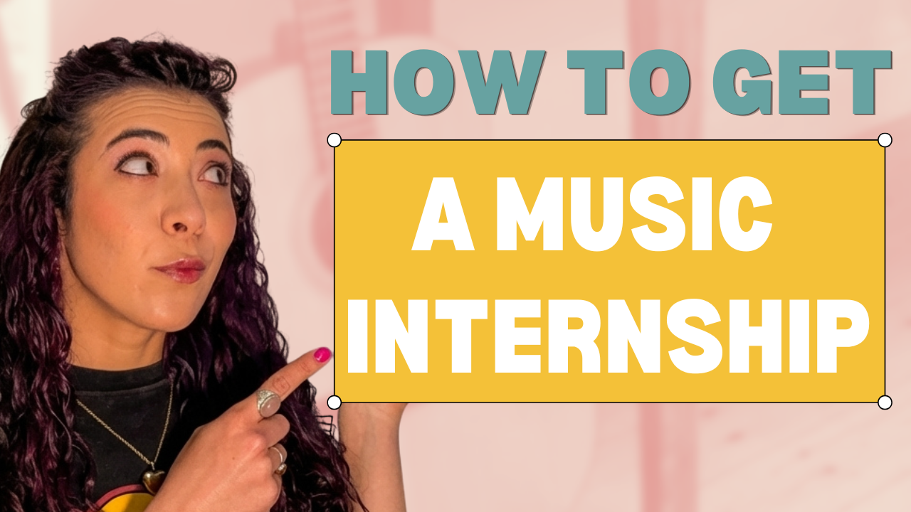 Pia Ramuglia from MPW presenting a Youtube video about Music Internship and how to get one