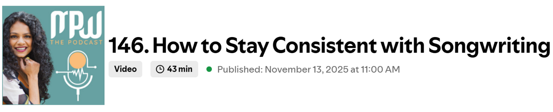 146. How to Stay Consistent with Songwriting