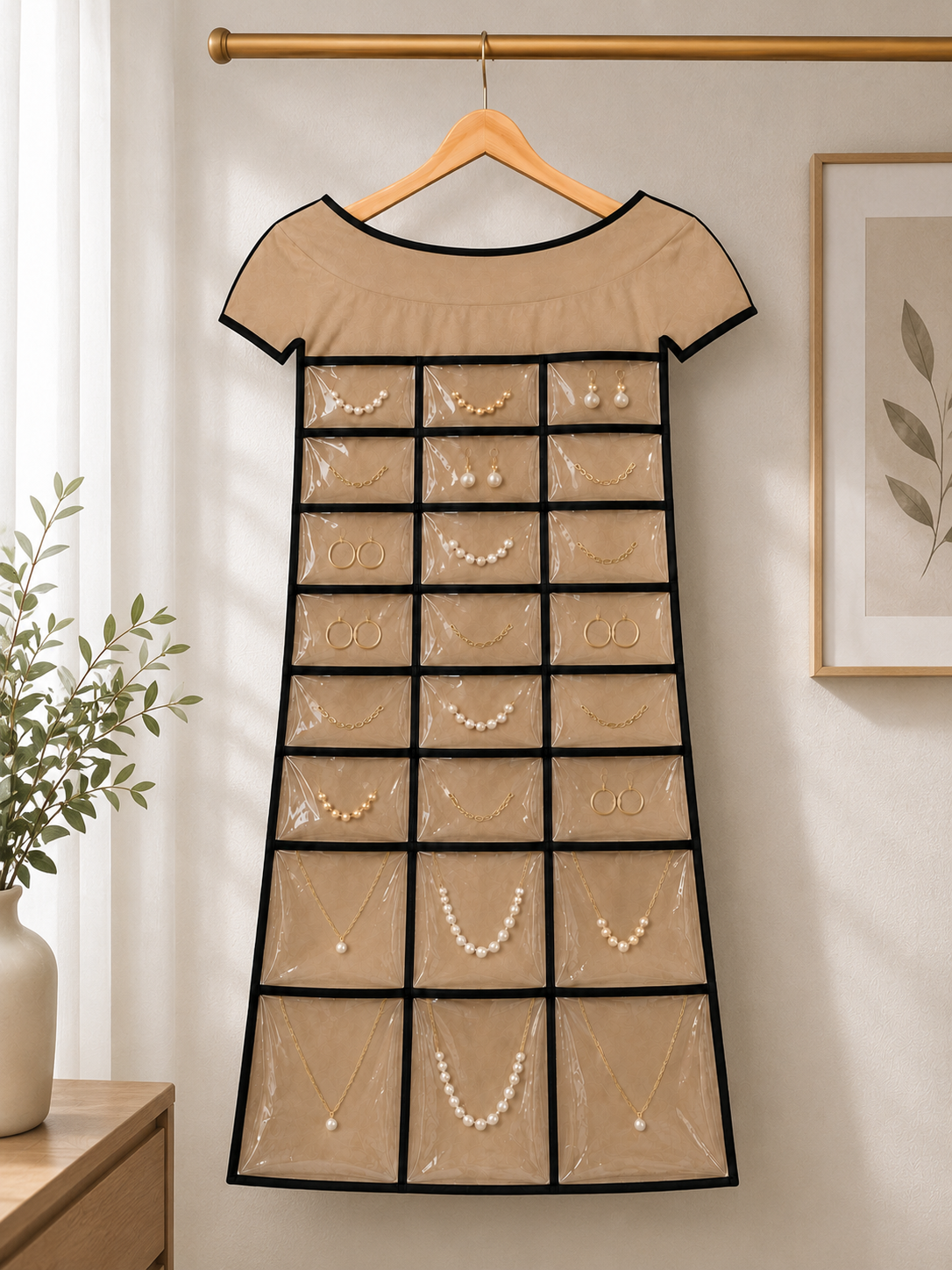 Belle Cache hanging jewelry organizer