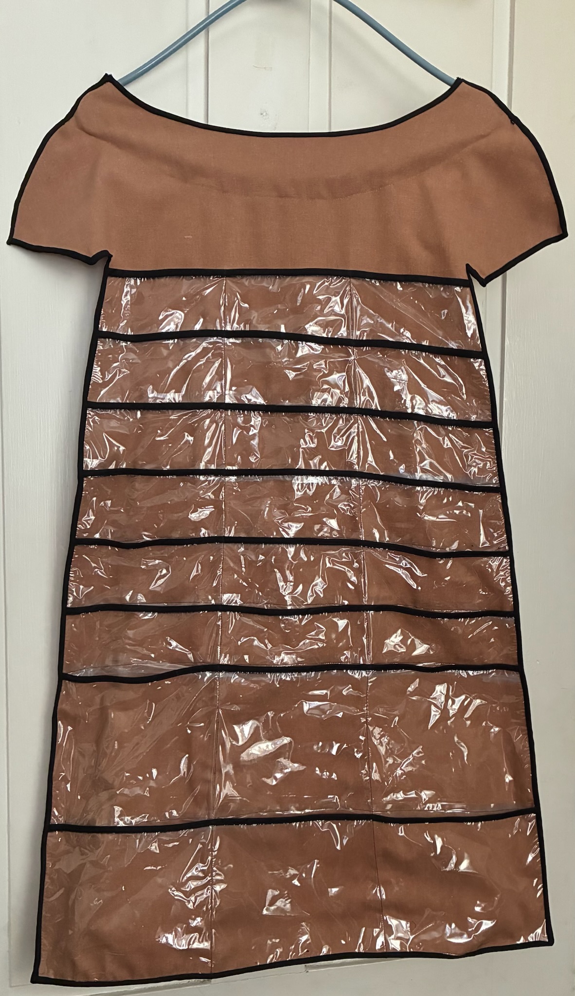 The first Bella Cache prototype, hand-sewn in 2023
