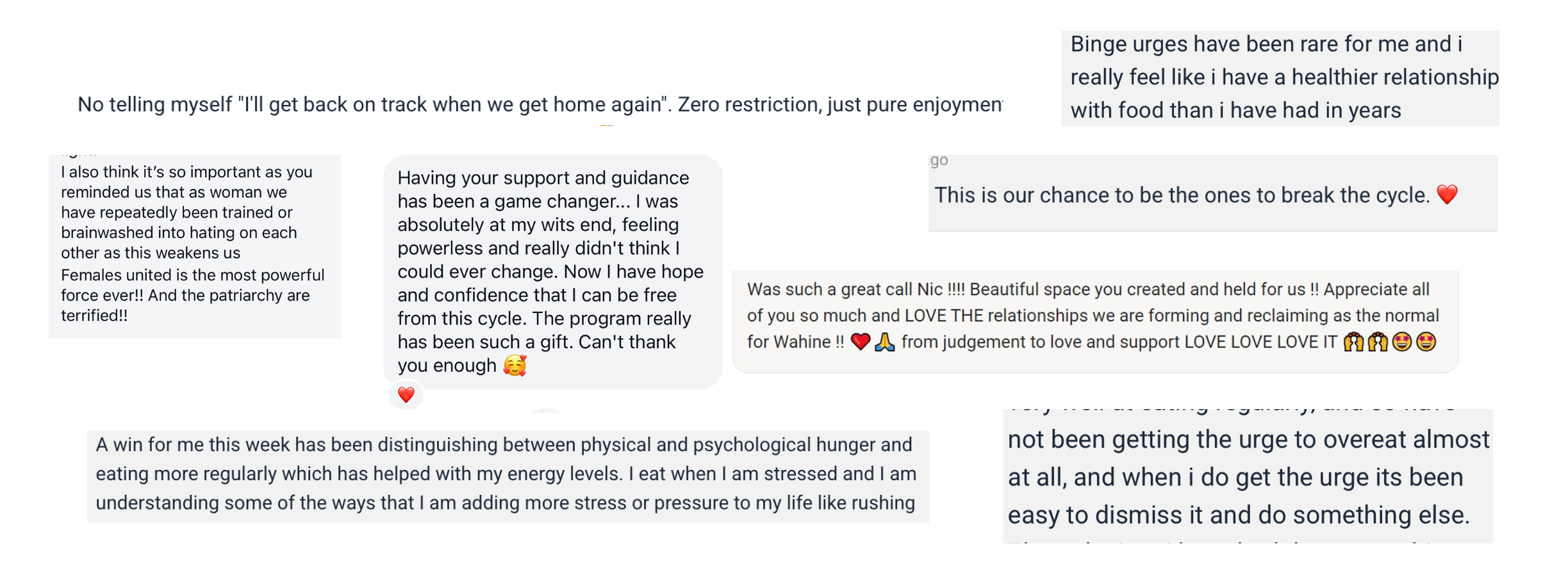 Client testimonial