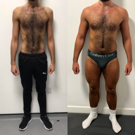 Side-by-side before-and-after client transformation, result 03.