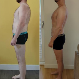 Side-by-side before-and-after client transformation, result 04.