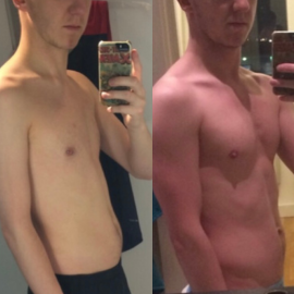 Side-by-side before-and-after client transformation, result 07.