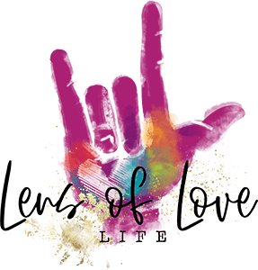 Lens of Love Life hand logo