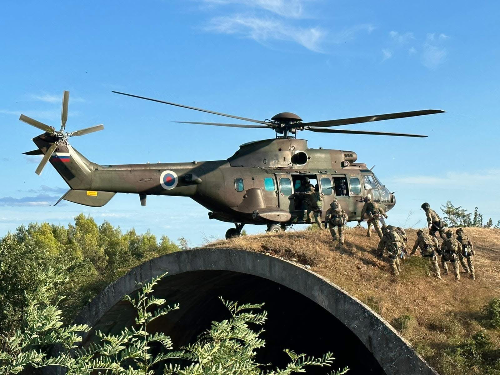 Military helicopter operations supporting government aviation missions