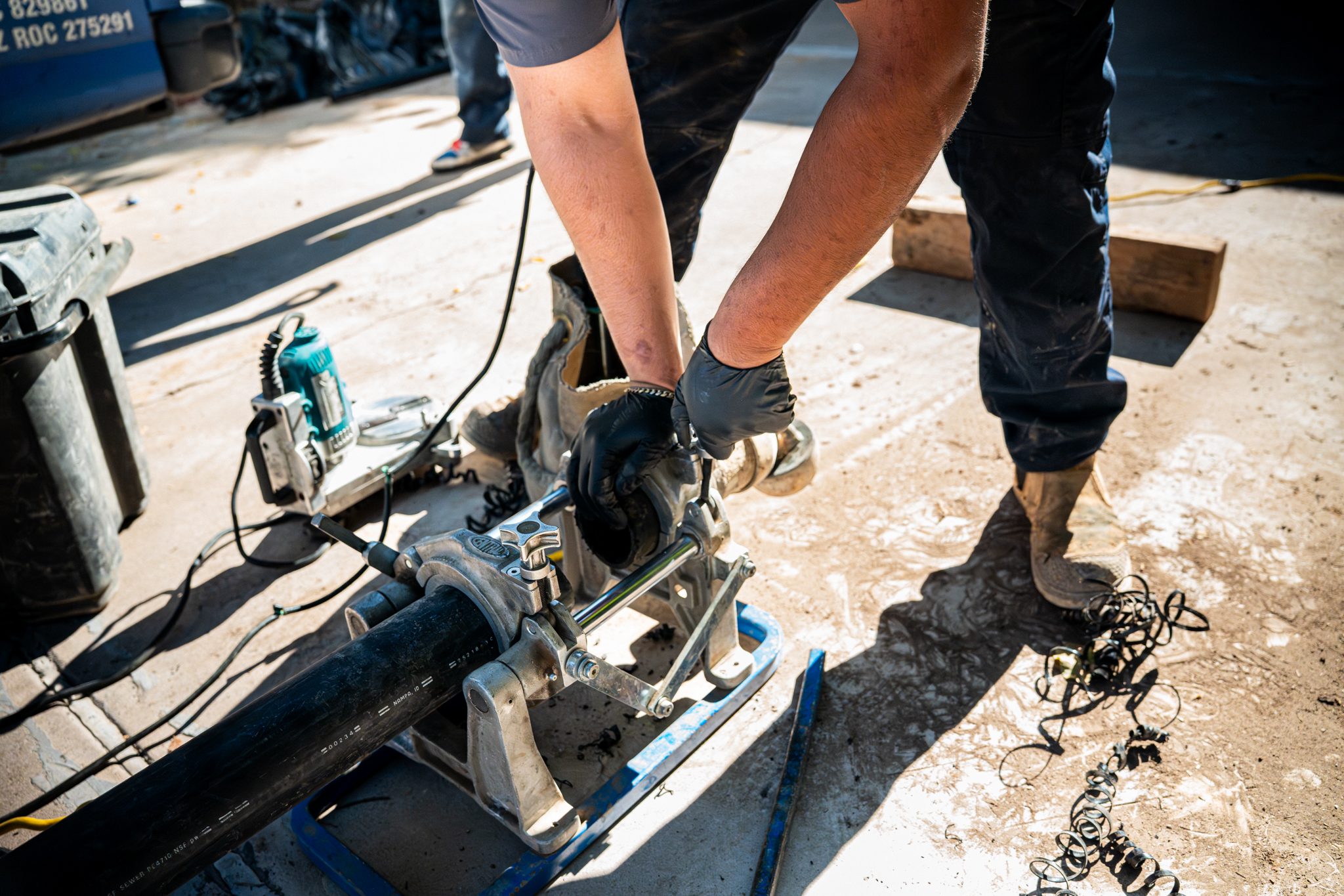 Cutting pipes to length for repipe