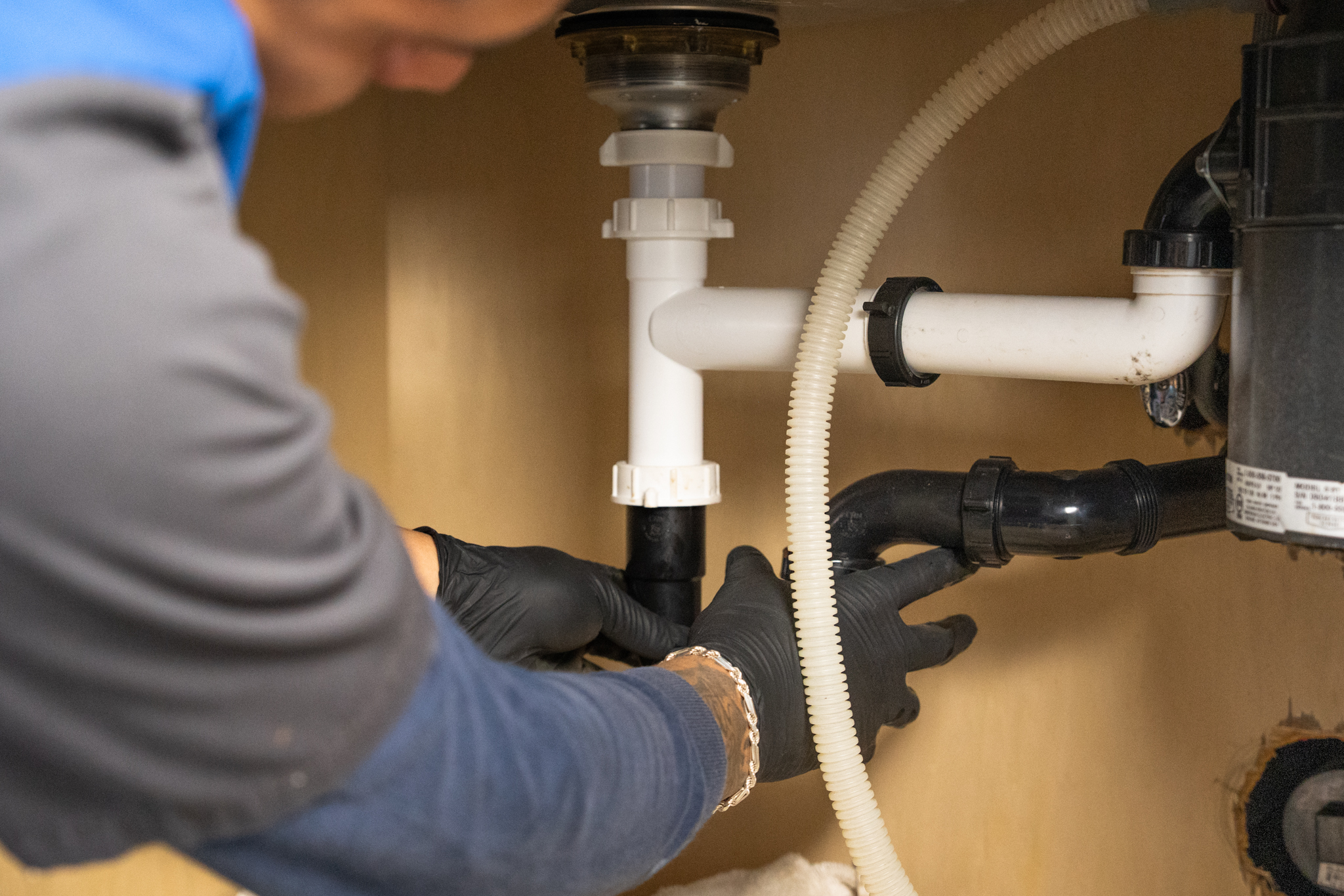 Sink drain inspection and cleaning