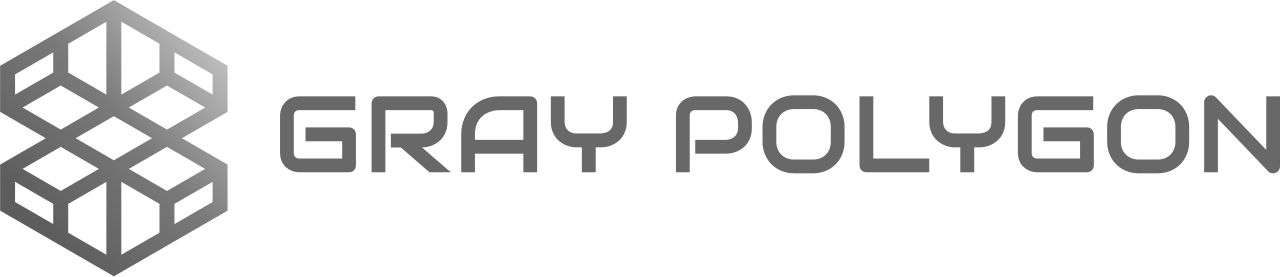 gray polygon logo