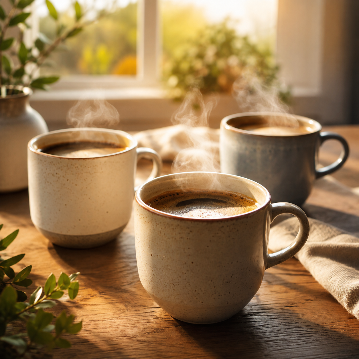 Founders meeting over morning coffee