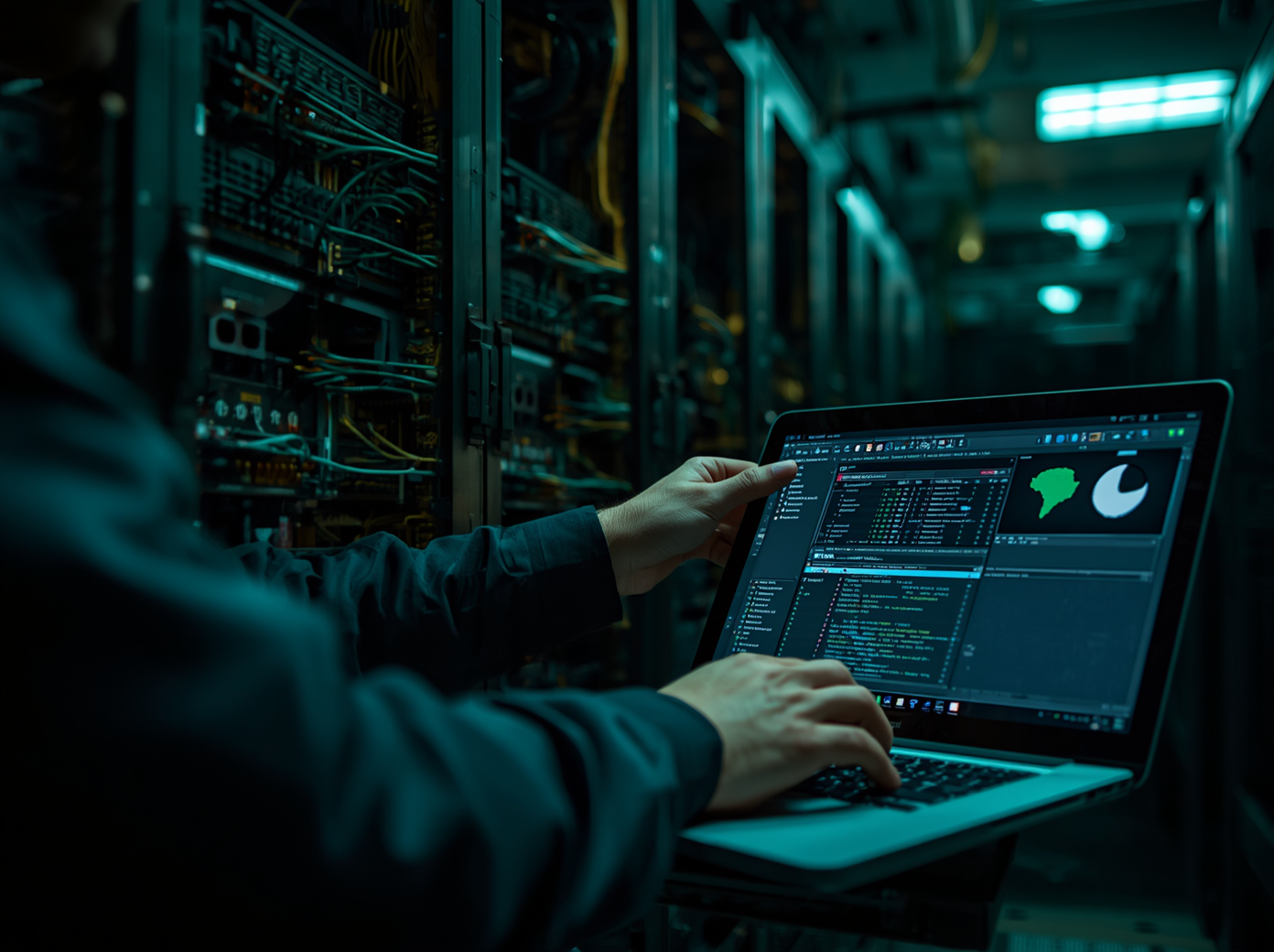 Engineers deploying and validating network infrastructure