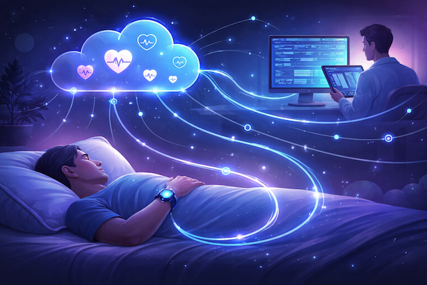 remote monitoring for sleep patient