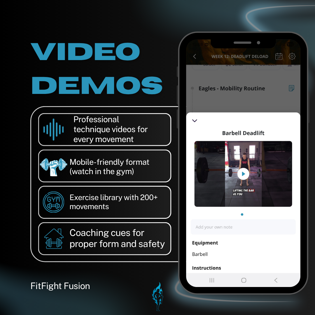 Video Demos for every exercise