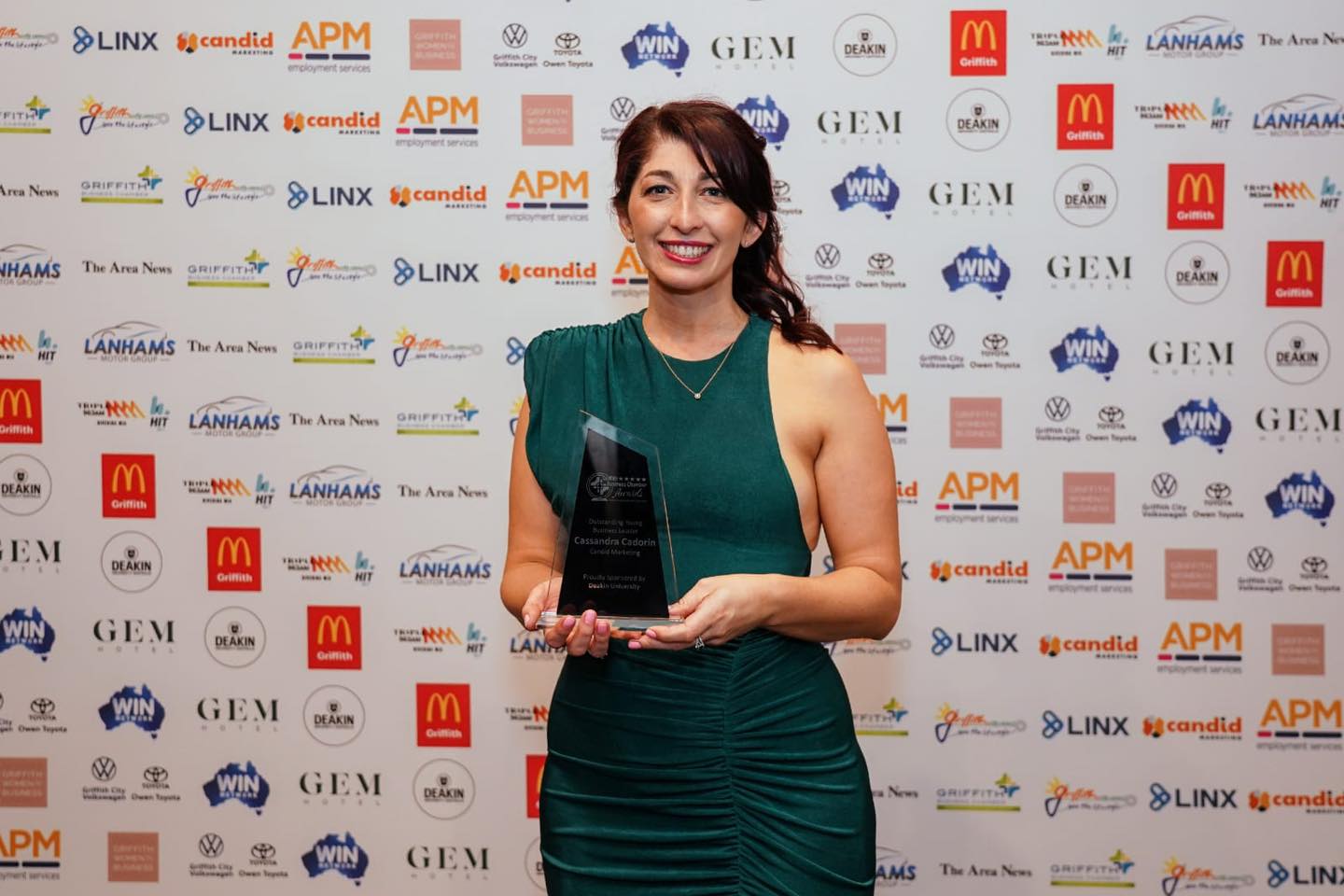 Cassandra Cadorin — Outstanding Young Business Person, Griffith Business Chamber Awards