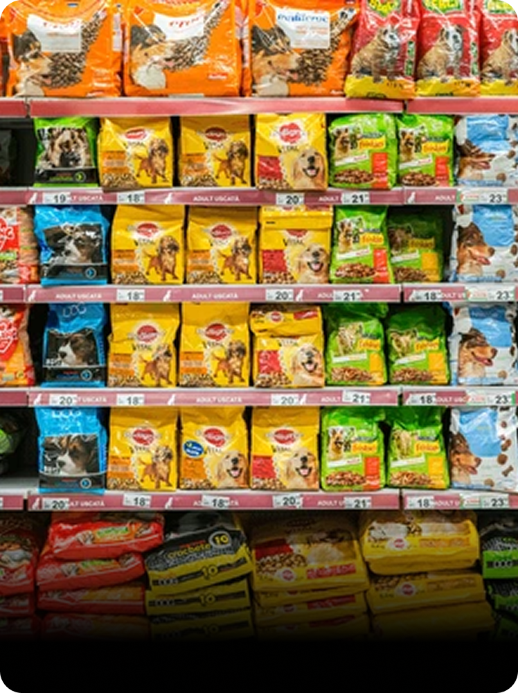 Pet food and supplies available at SM Gas convenience store