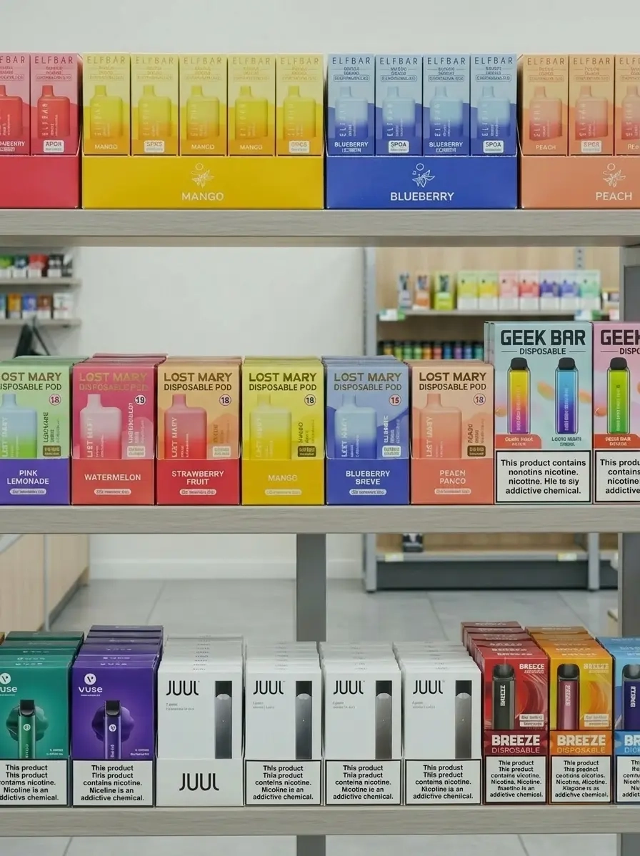 Vape products and disposable vapes available at SM Gas