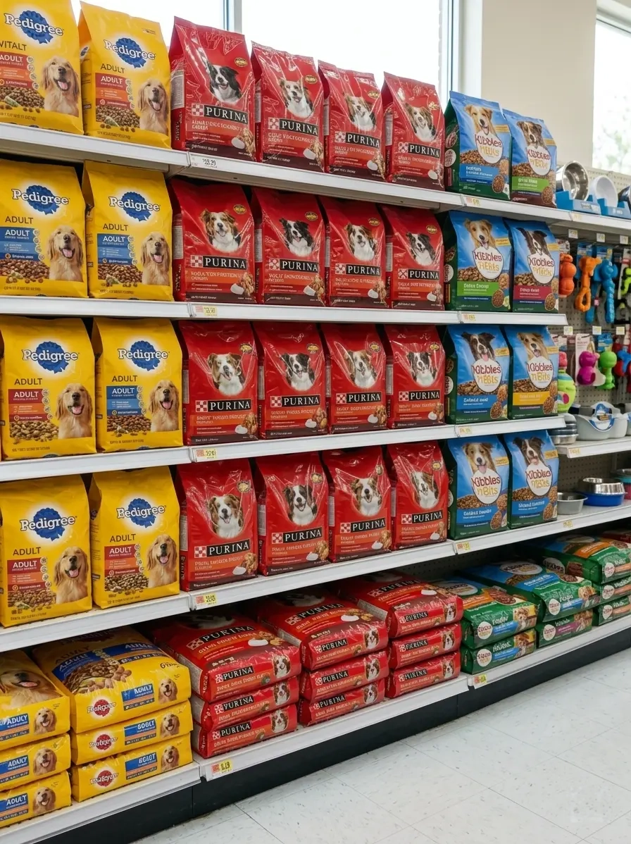 Pet food and supplies available at SM Gas convenience store