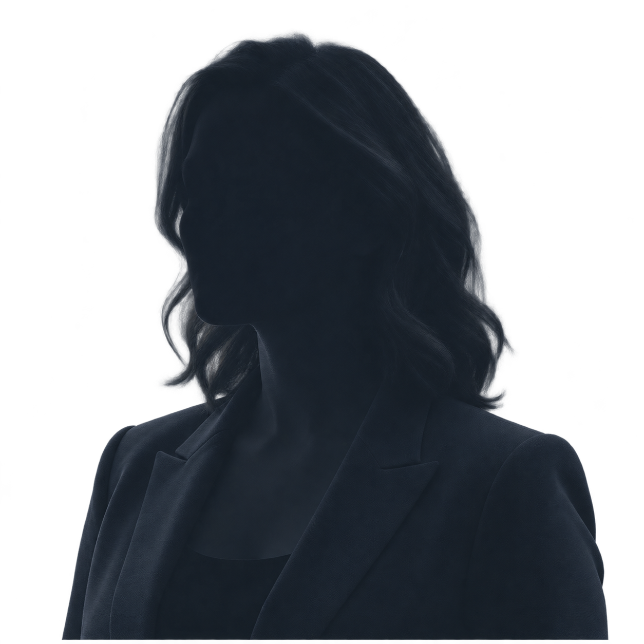 Anonymous female silhouette representing your place on our team