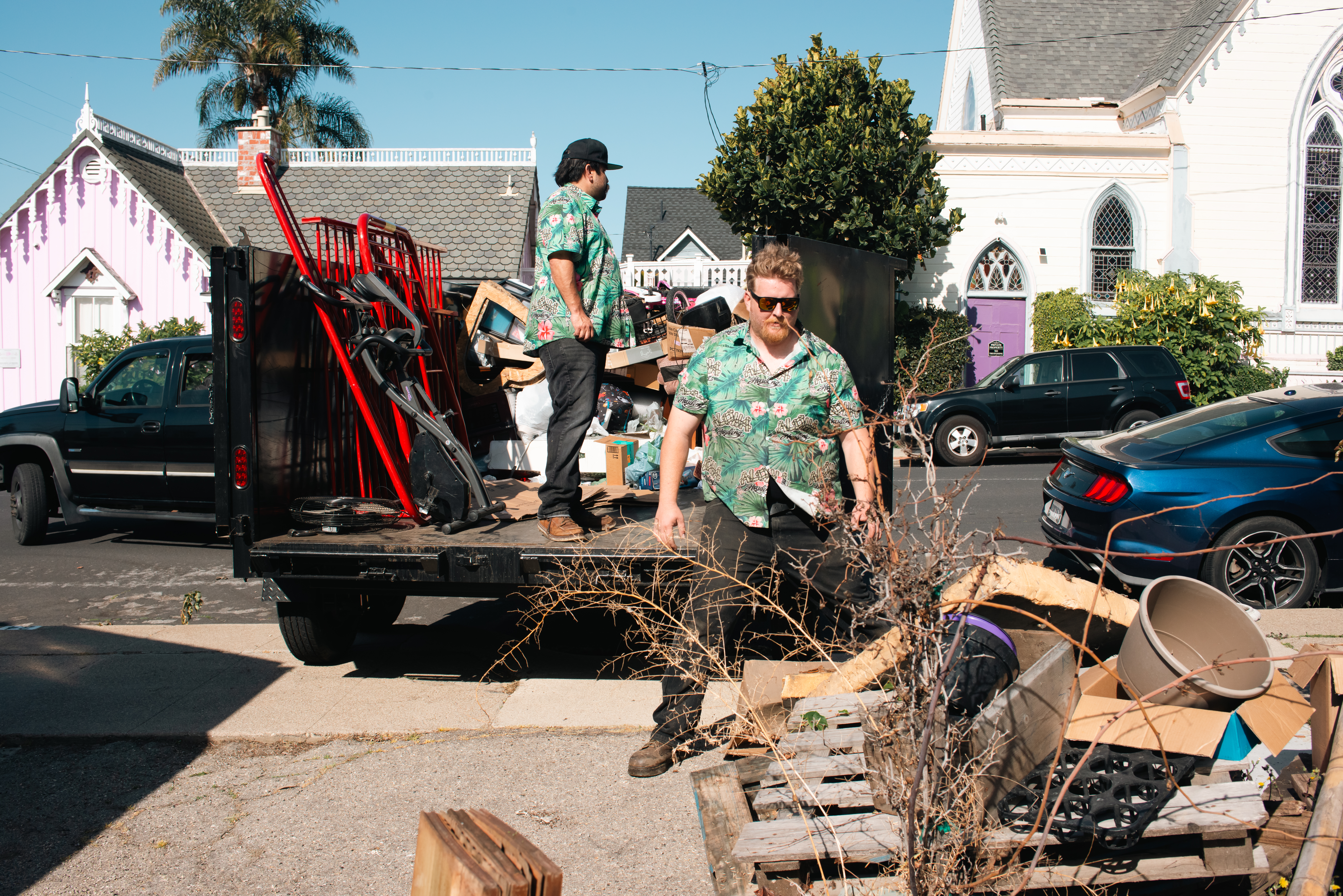 Aloha Hauling branded heavy duty junk removal truck