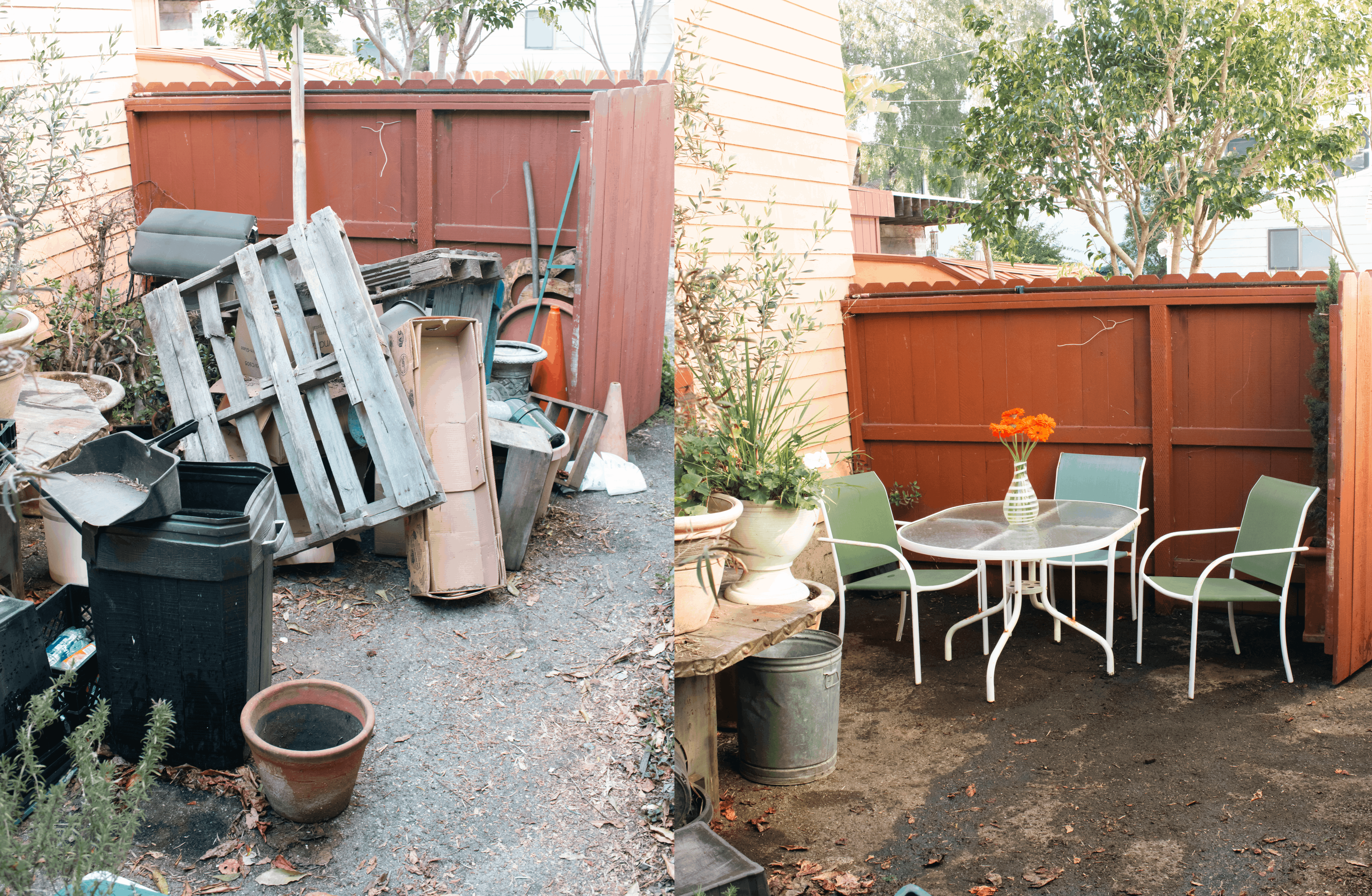 Aloha Hauling before and after clean up