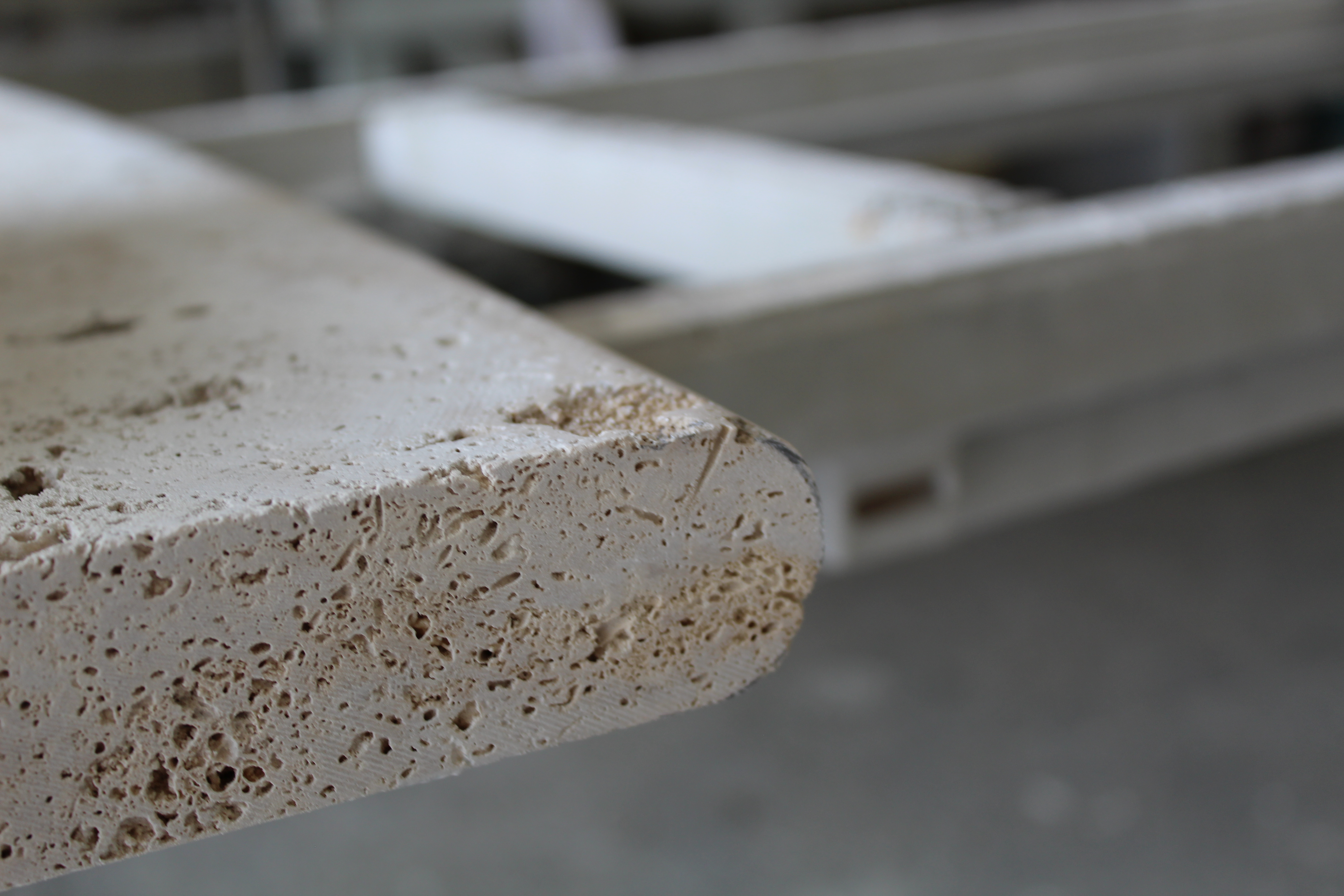 Stone edge profile detail