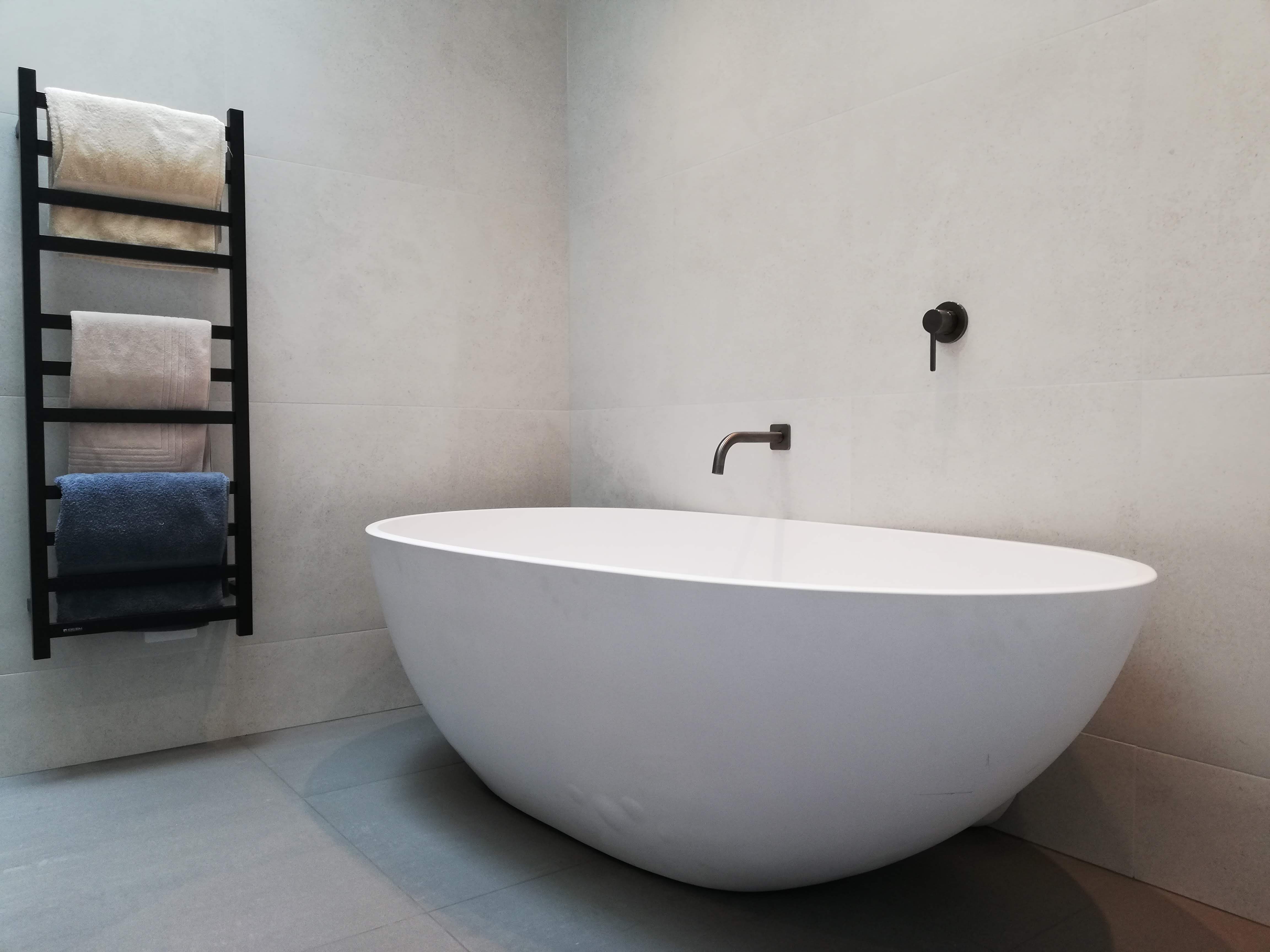 Bathroom stone vanity installation