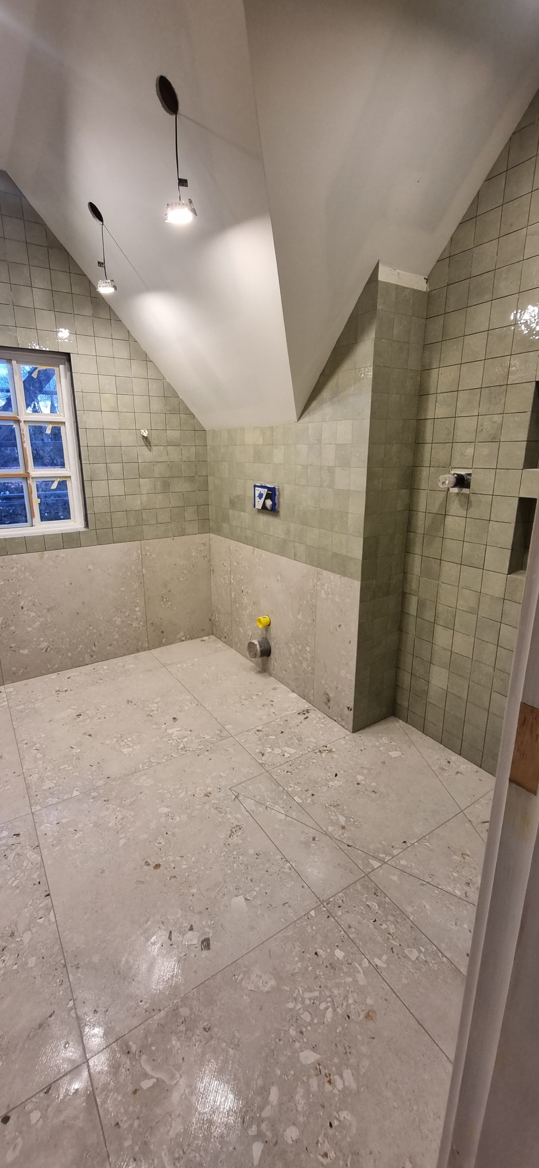 Tile surface finish detail