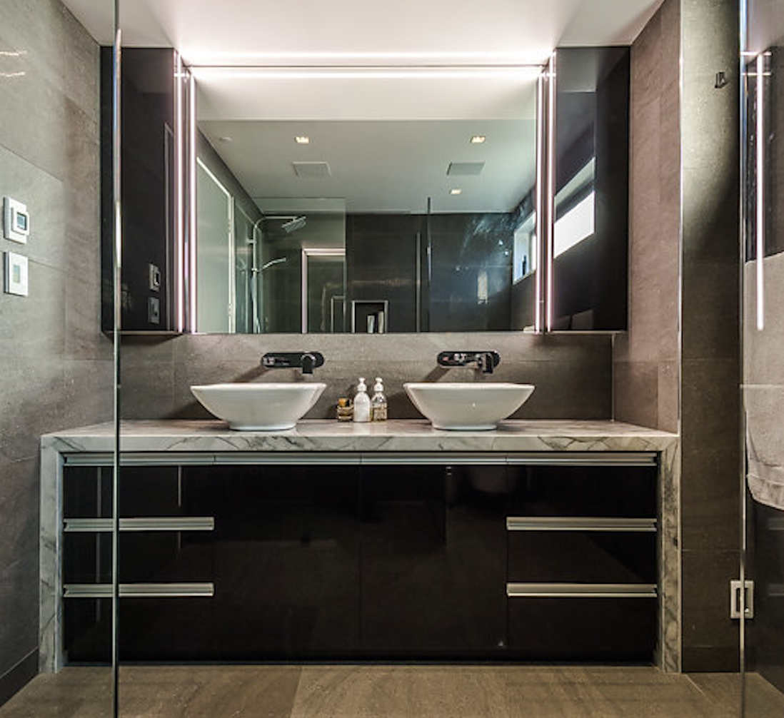 Bathroom stone surface