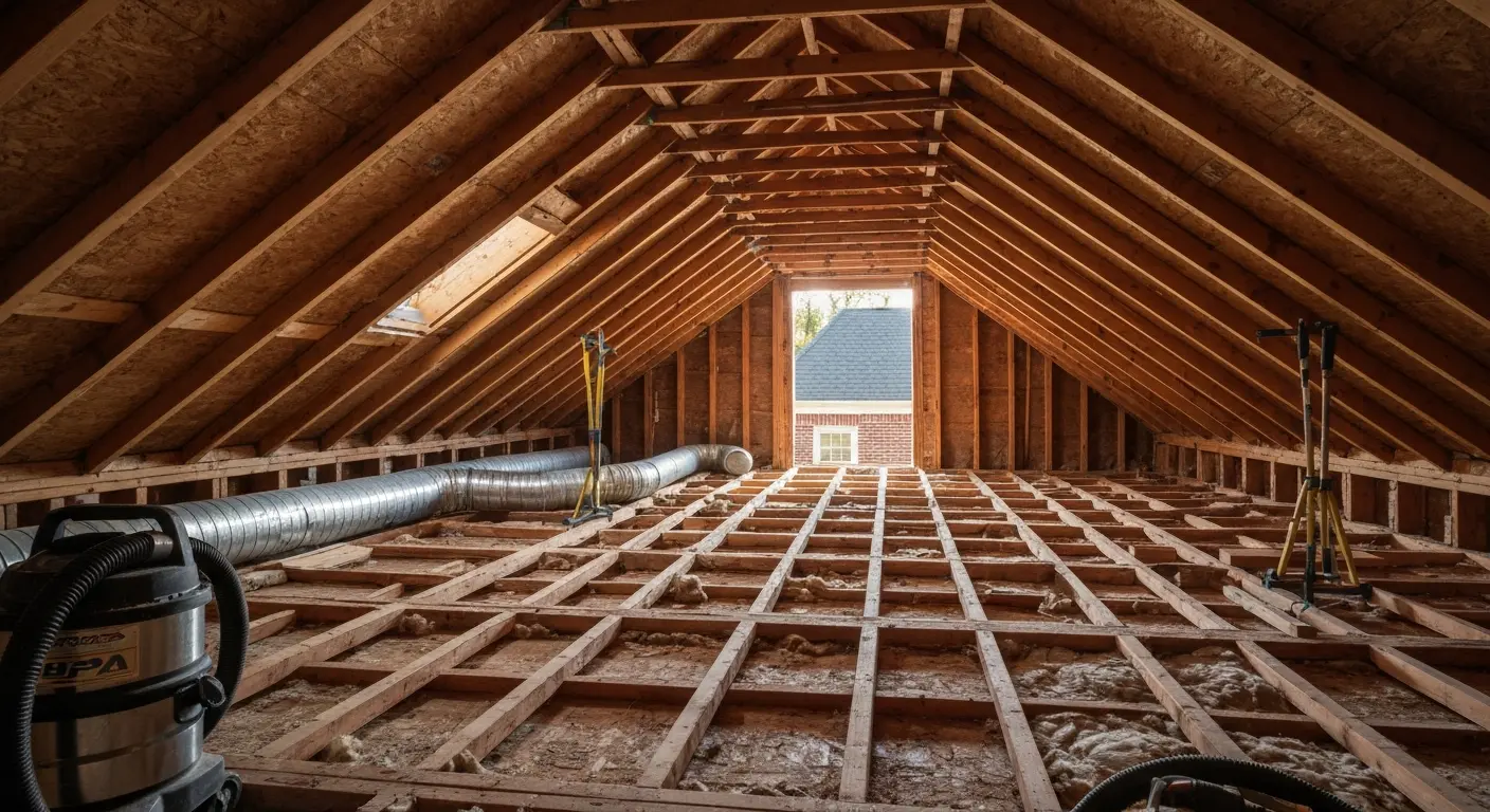 Old insulation removal project