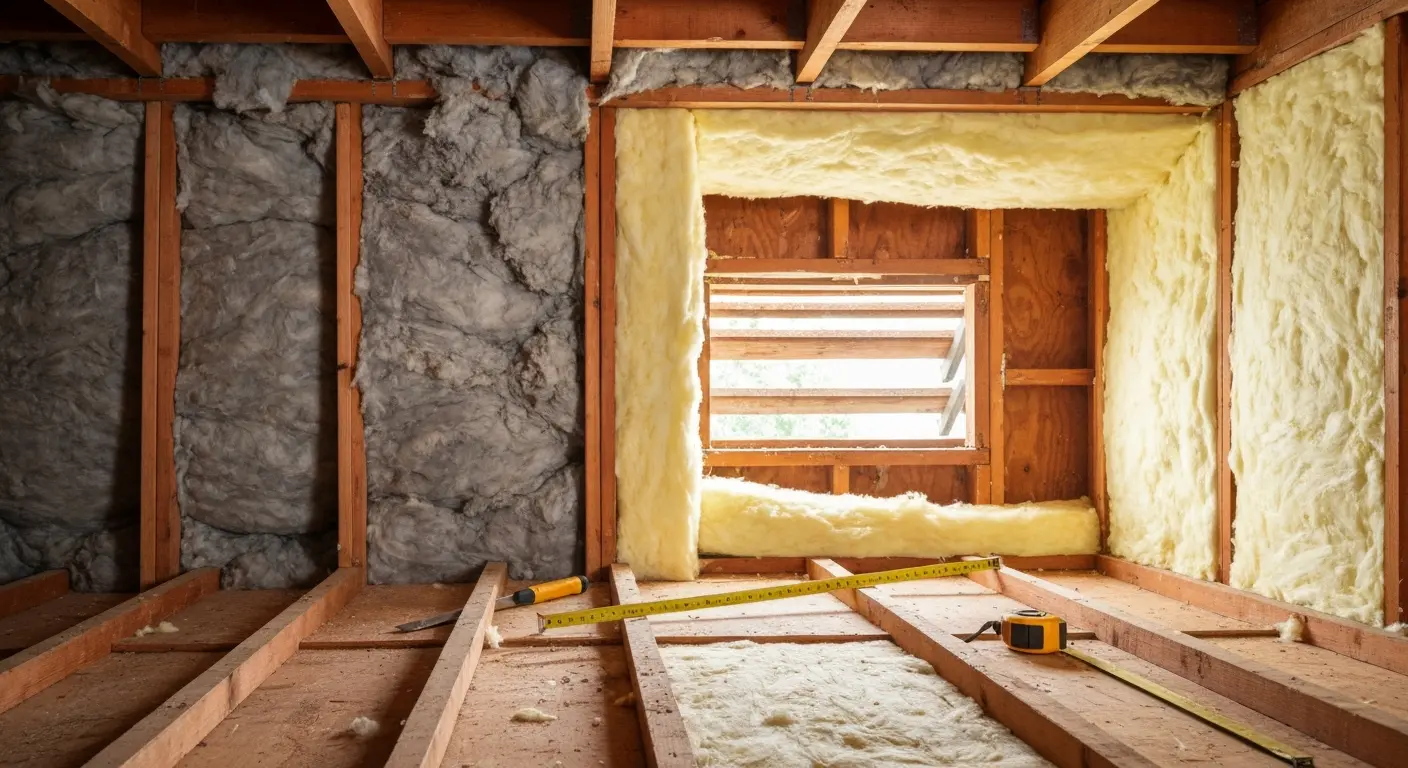 Old insulation removal and replacement