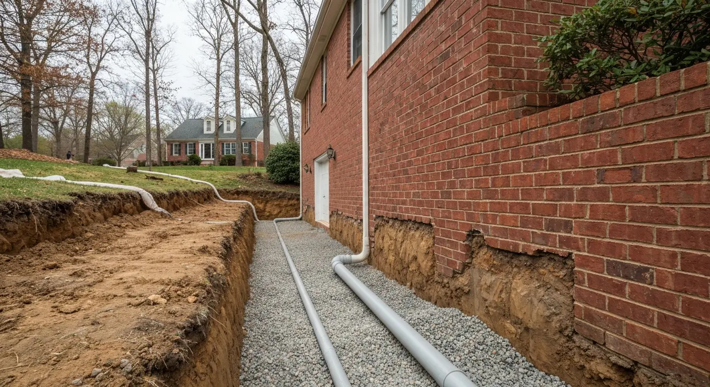 Drainage system installation