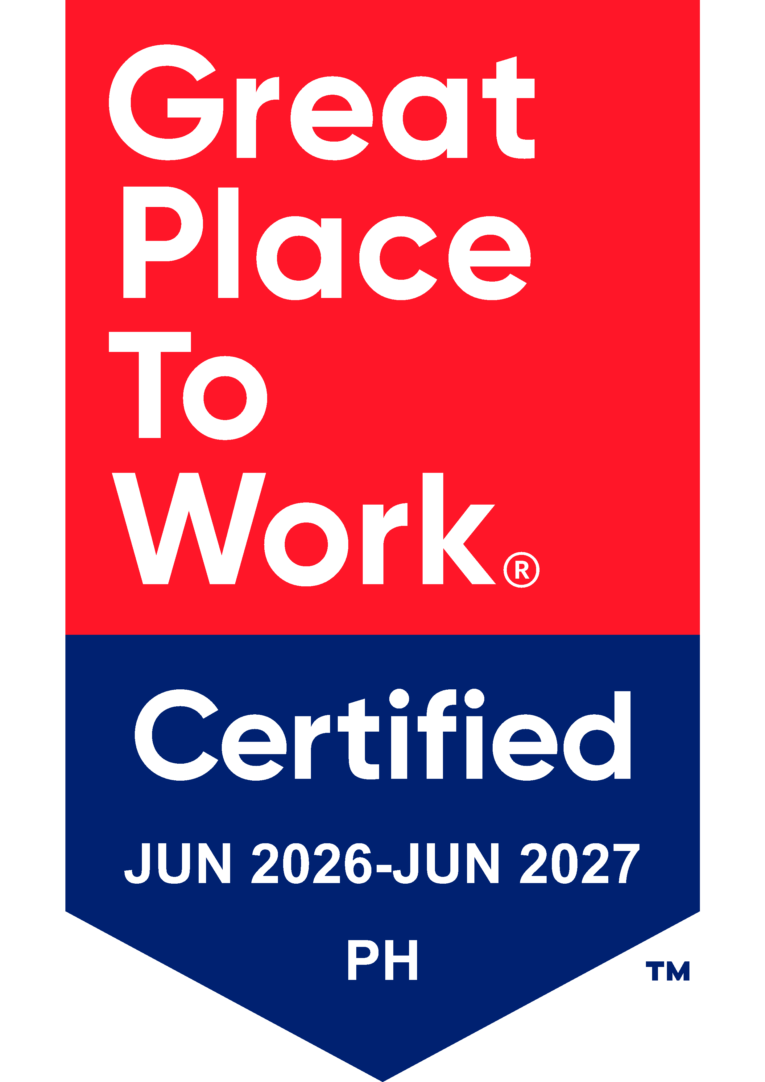 Great Place To Work Certified Badge