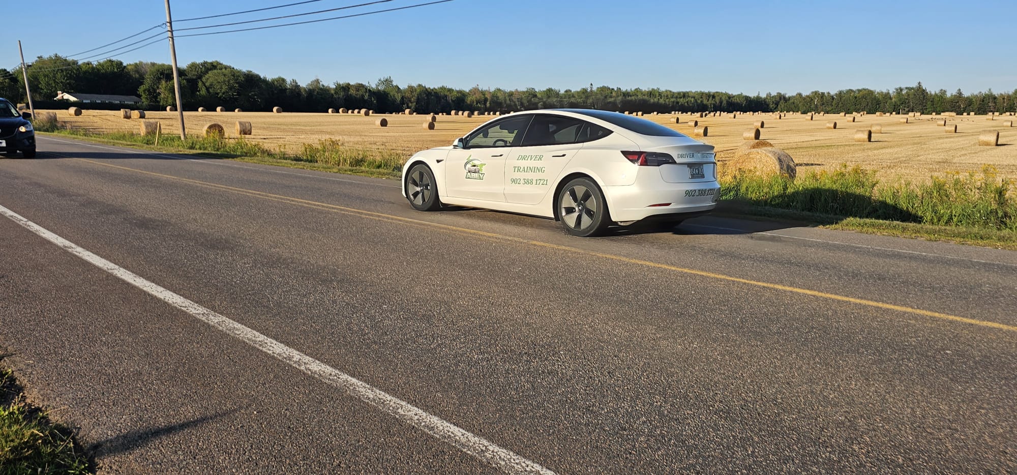 Driving lessons in Breadalbane, PEI — one-on-one instruction in a Tesla