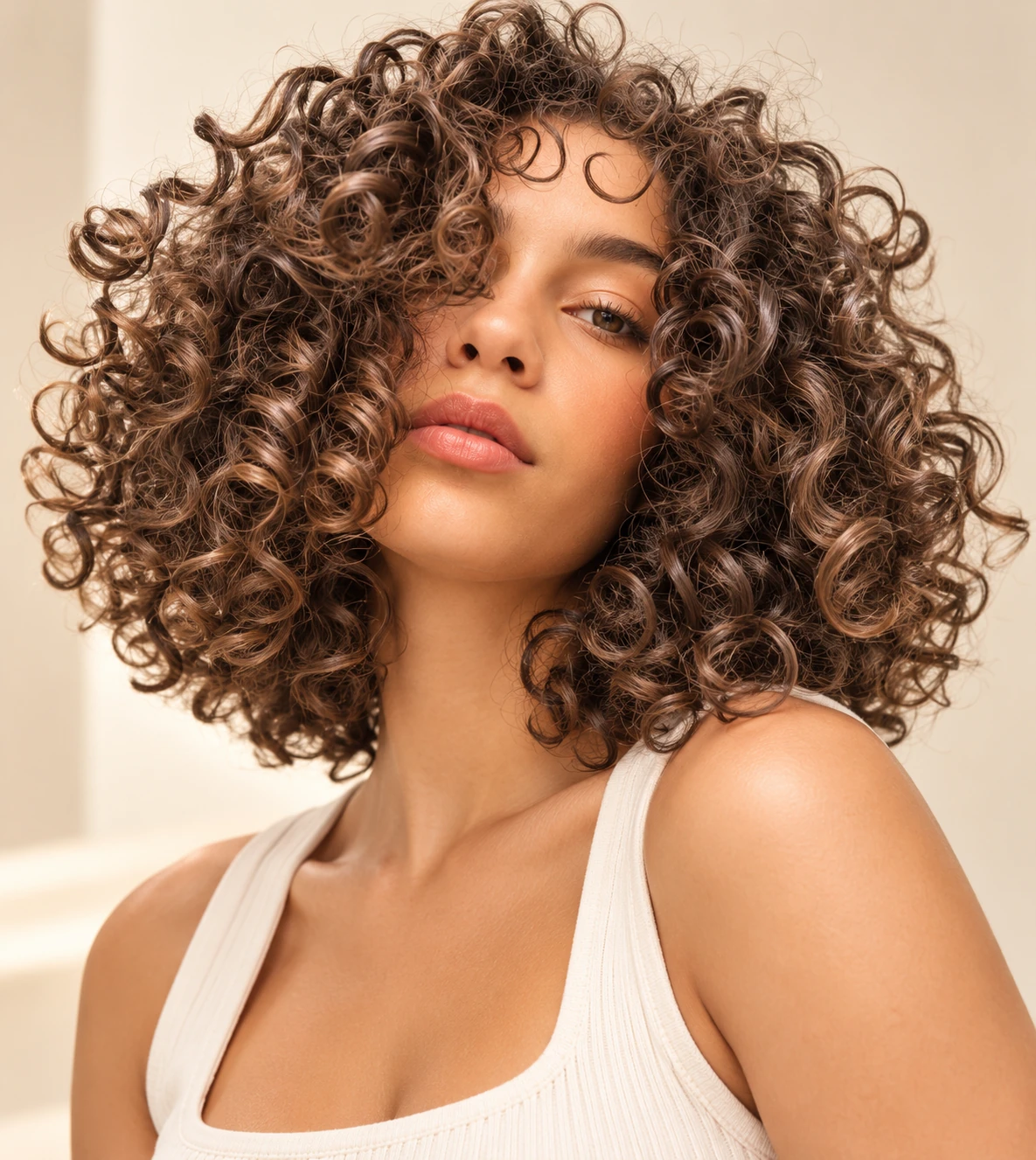 Imagen de referencia para Corte de cabello rizo