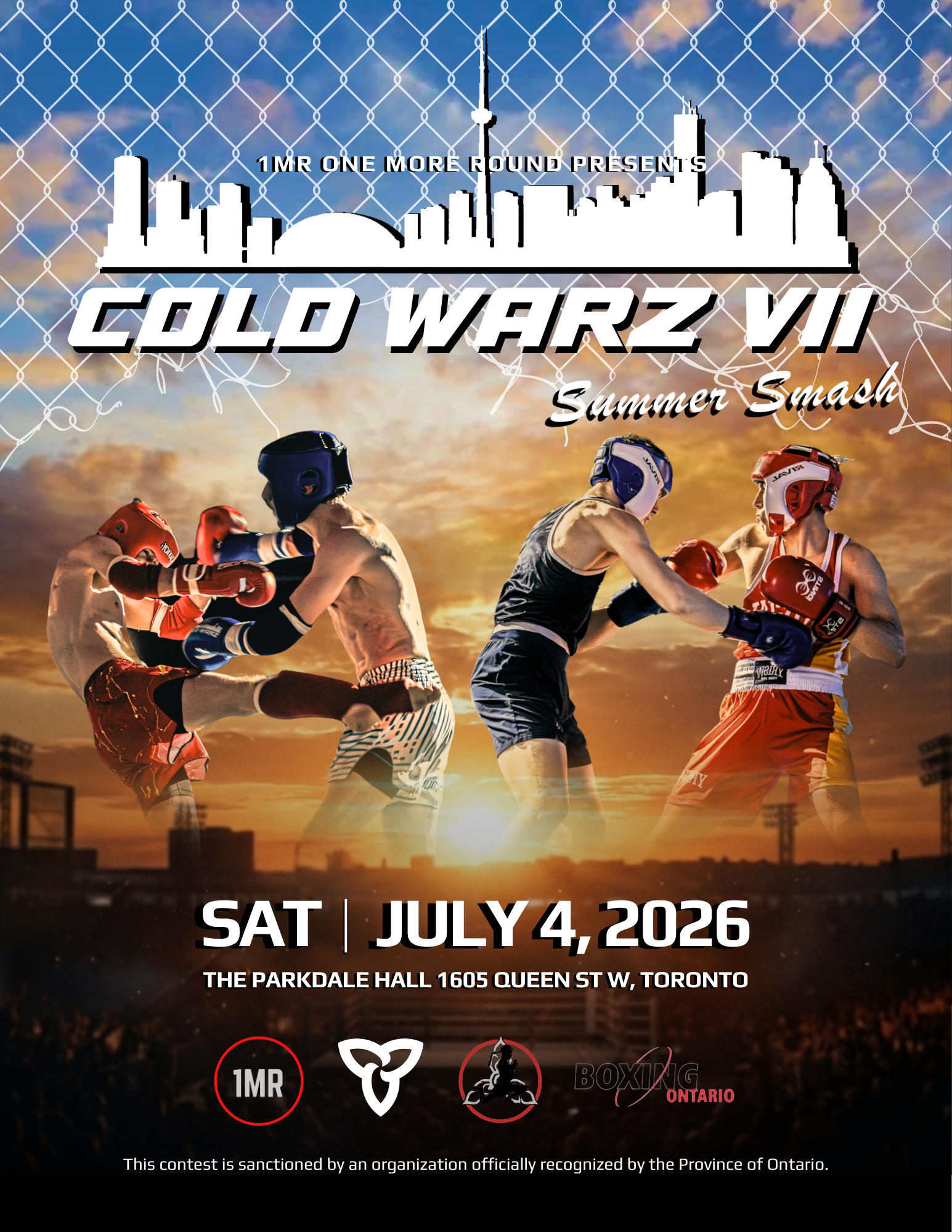 Cold Warz VII | Live Amateur Muay Thai & Boxing Toronto – Jul 4, 2026