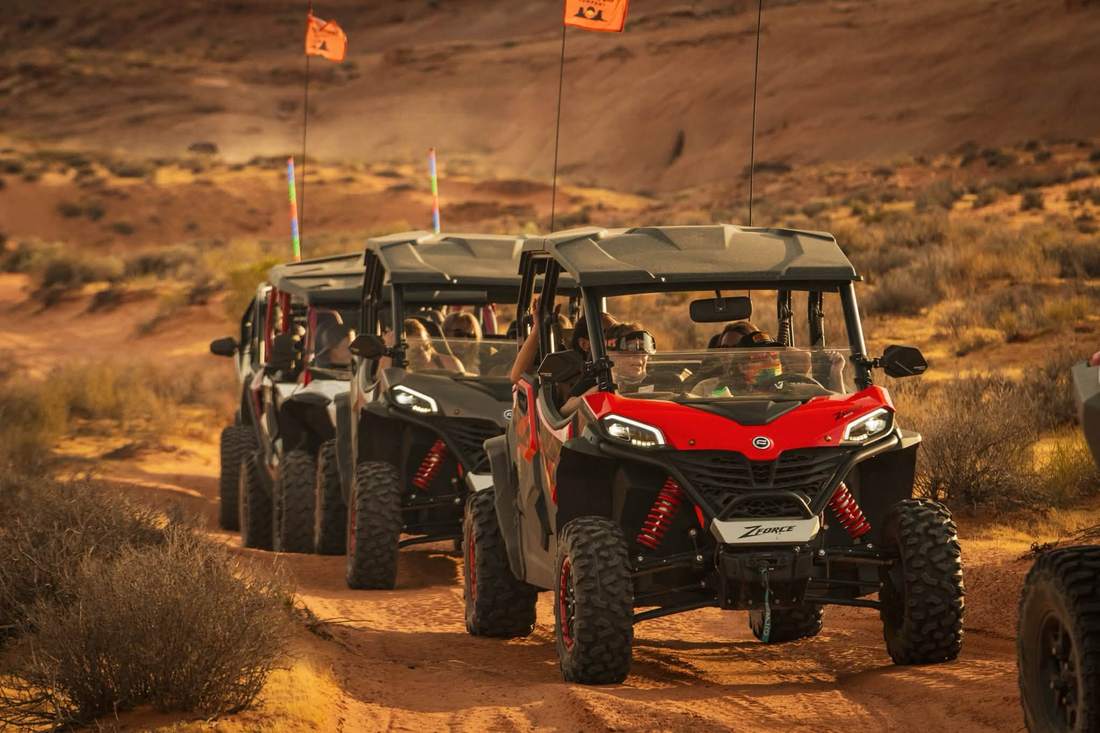 Side by sides on the trail