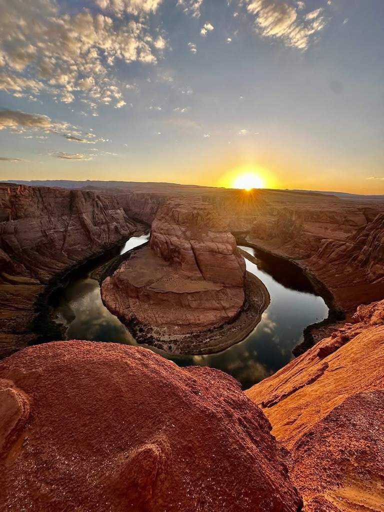 Horseshoe Bend at sunset