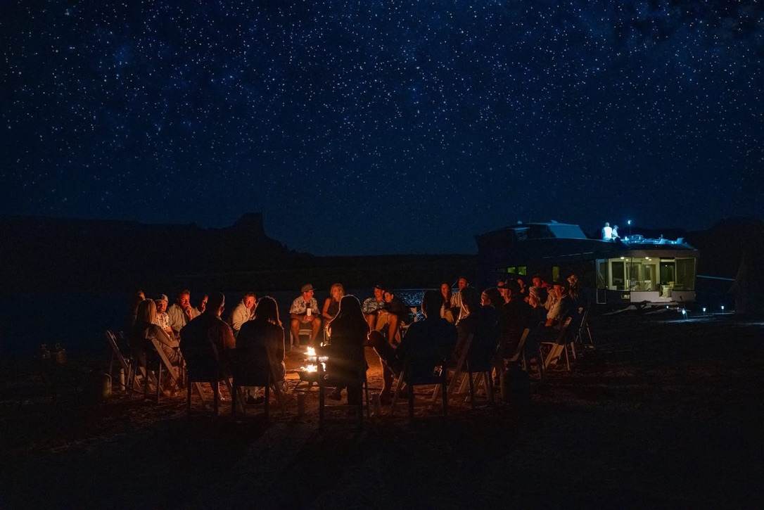 Fireside under the stars