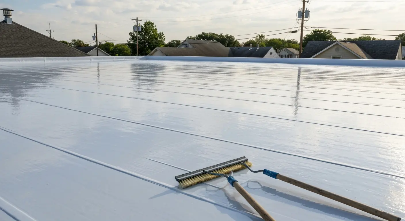 Silicone roof coating