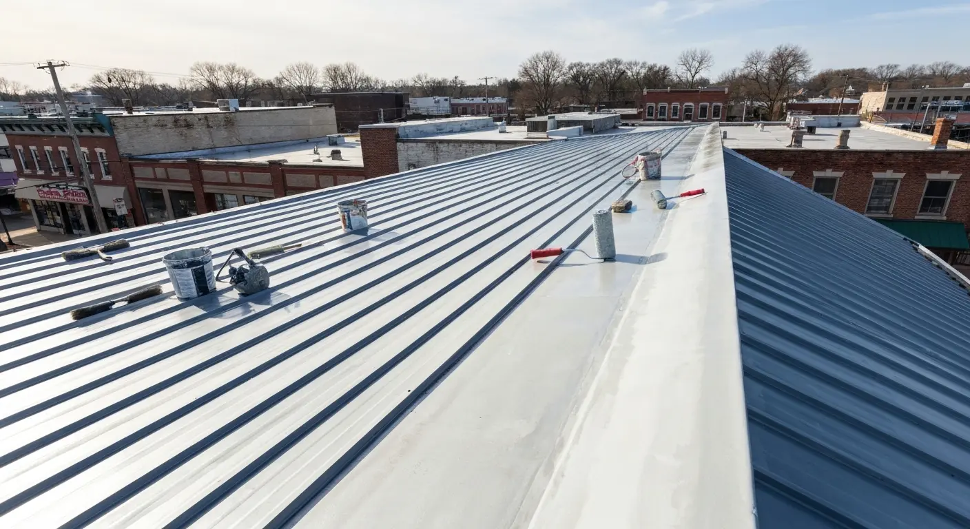 Metal roof waterproofing coating