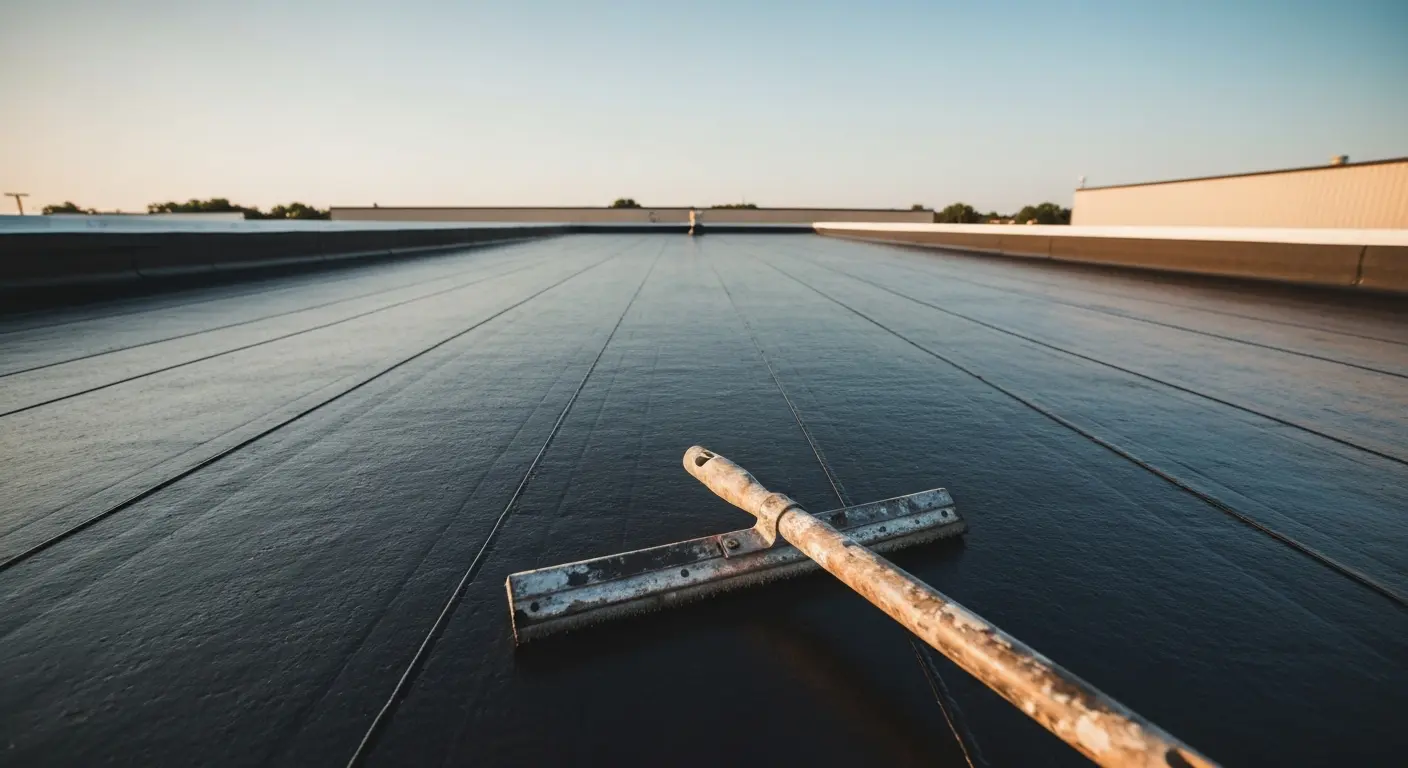 Flat roof waterproofing repair