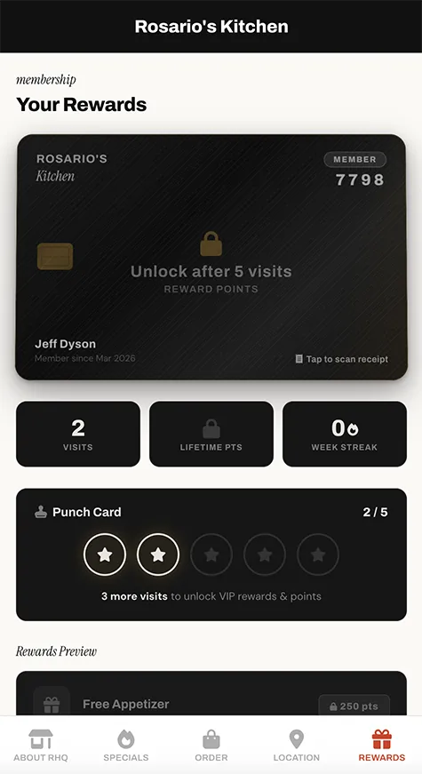 Punch card phase