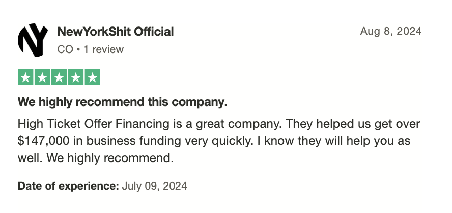 Customer review